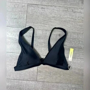 Summersalt The Triangle Black Bikini Top Size 12 NEW WITH TAG